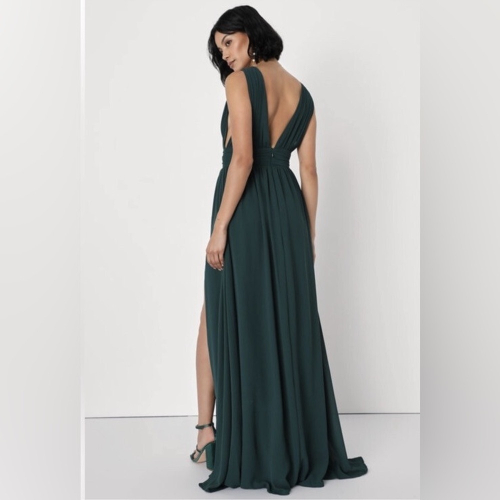 LULUS - Heavenly Hues Forest Green Maxi Dress Size M - Picture 8 of 8